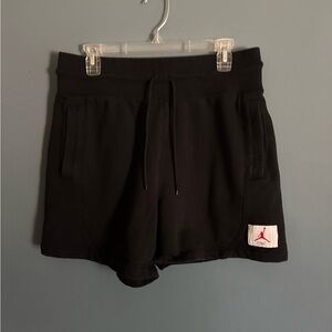 Jordan Black Athletic Shorts with Elastic Waistband